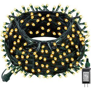 Christmas String Lights, 100 LED 33 FT Connectable Fairy Lights with 8 Modes, Wa